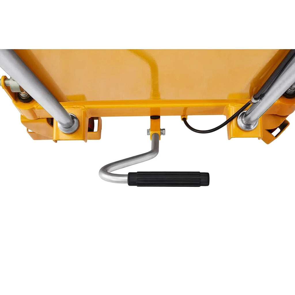 APOLLOLIFT Hydraulic Lift Table Cart – 770 lbs Capacity, 51 Max Height, Double Scissor Lift with Safety Guard & 4 Wheels