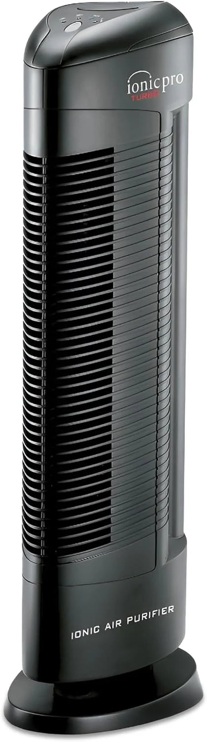 Ionic Pro Turbo TA550 Air Purifier, Filterless, 500 Sq Ft, Black