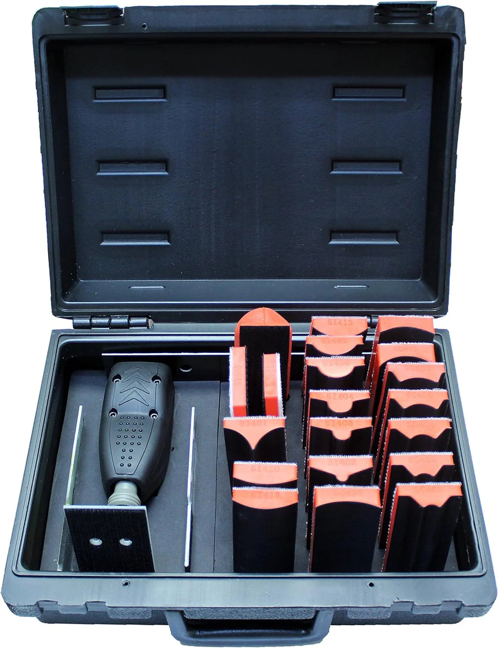 99515 Pneumatic Line Profile Sander 21 Pieces With 14 Profile Shape Blocks And Hardshell Carrying Case, 2-3/8 x 4-7/8