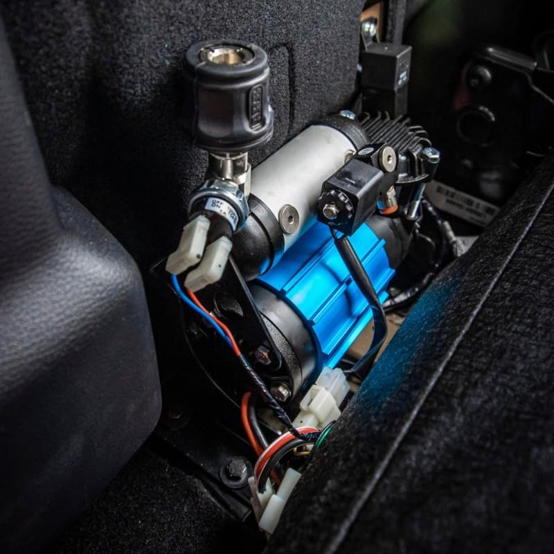 12V' On-Board Twin High Performance Air Compressor, Ideal for Air Lockers Locking Differentials, Tire Inflator, Air Horn, Air Tools and Pneumatic Tools.