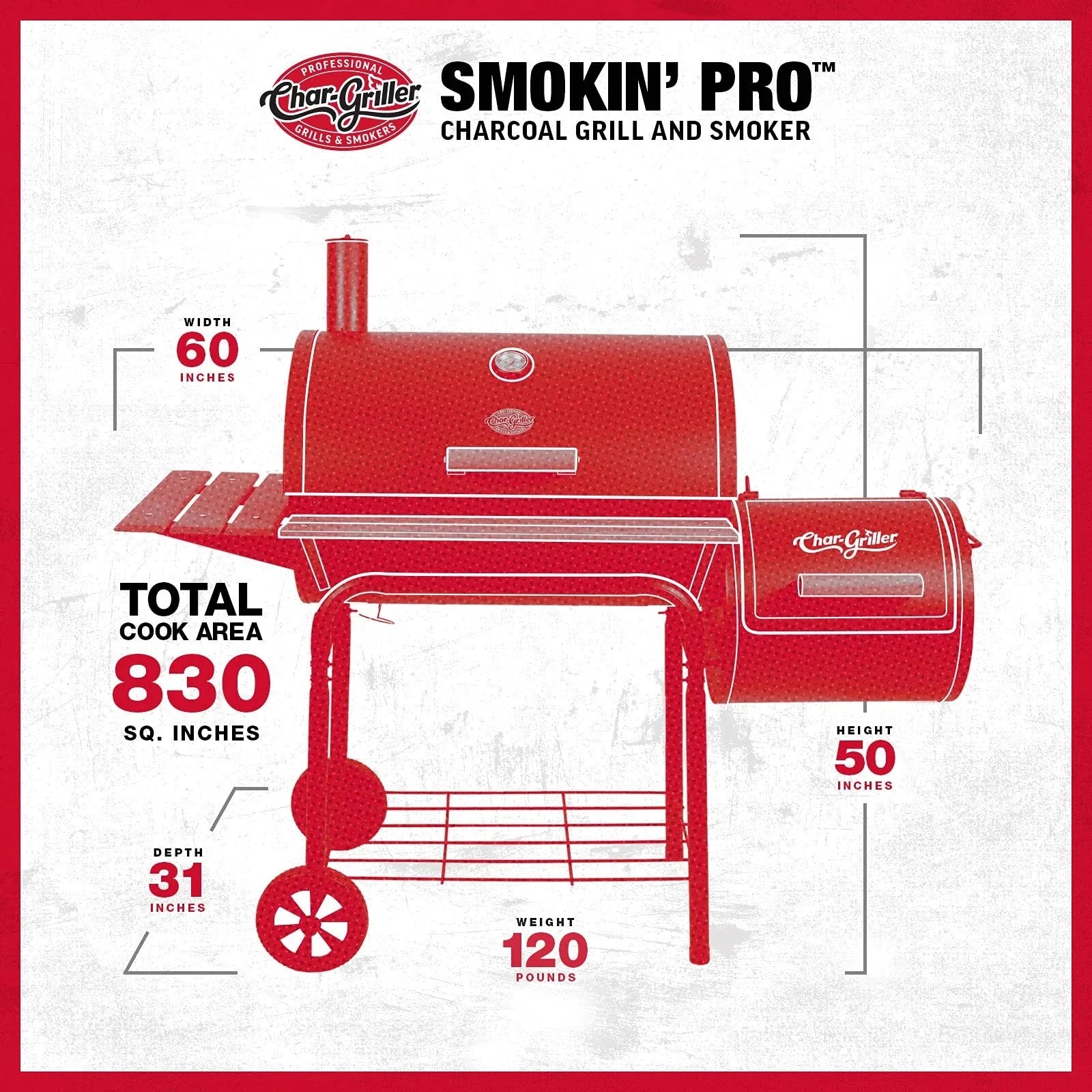 Smokin Square Charcoal