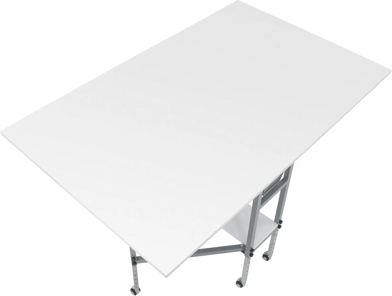 Sew Ready Hobby Cutting Table, 58.75x36.5, White/Silver