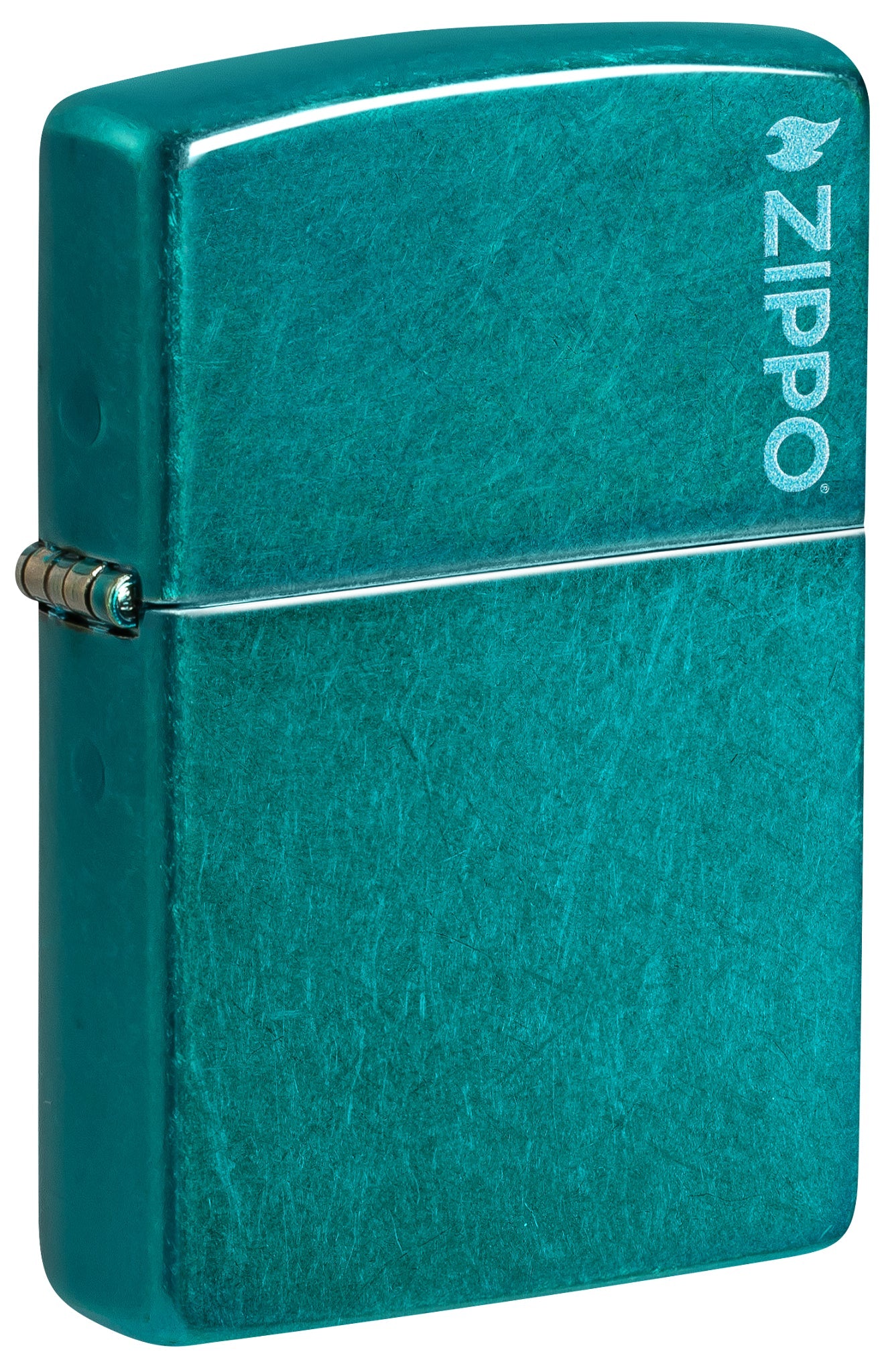 Classic Candy Teal Zippo Logo