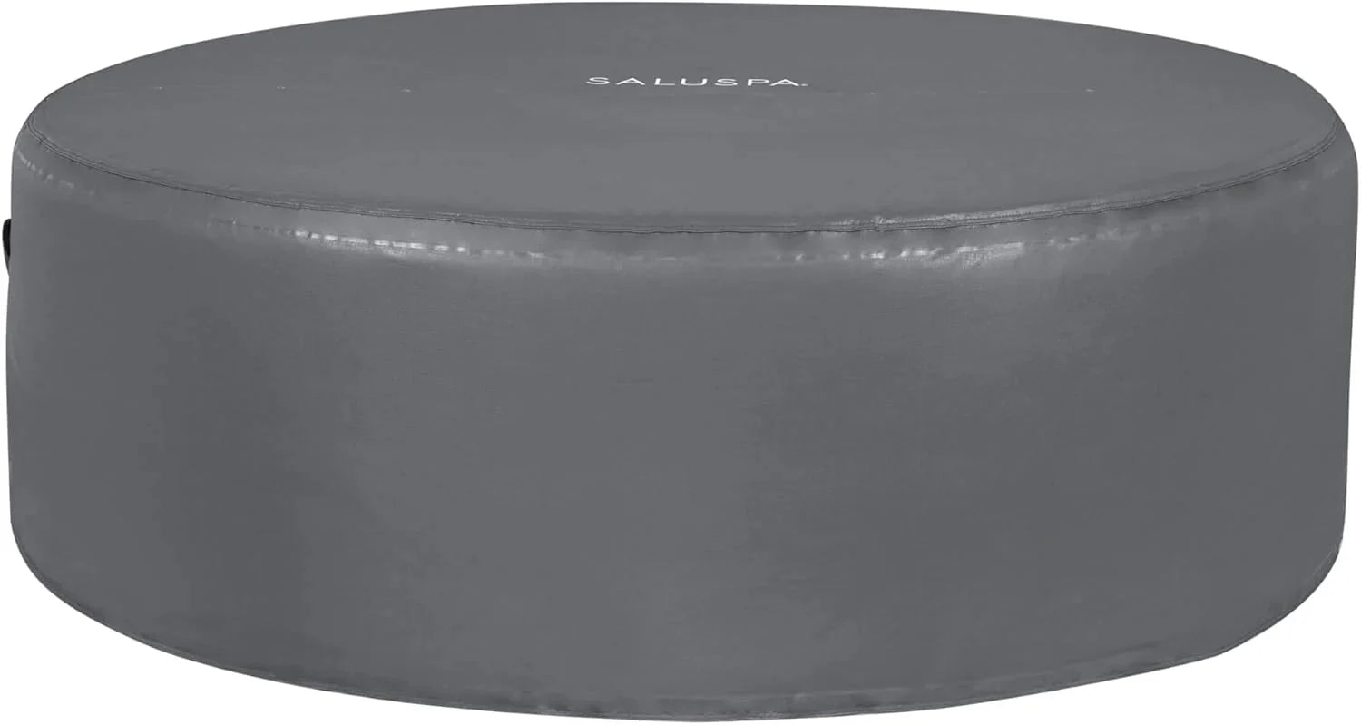 Inflatable Hot Tub Spa (71 x 26) | Portable Hot Tub with 2 Covers (1 Energy-Efficient Thermal Cover and 1 Standard Cover) | Fits Up to 2-4 Persons | Black