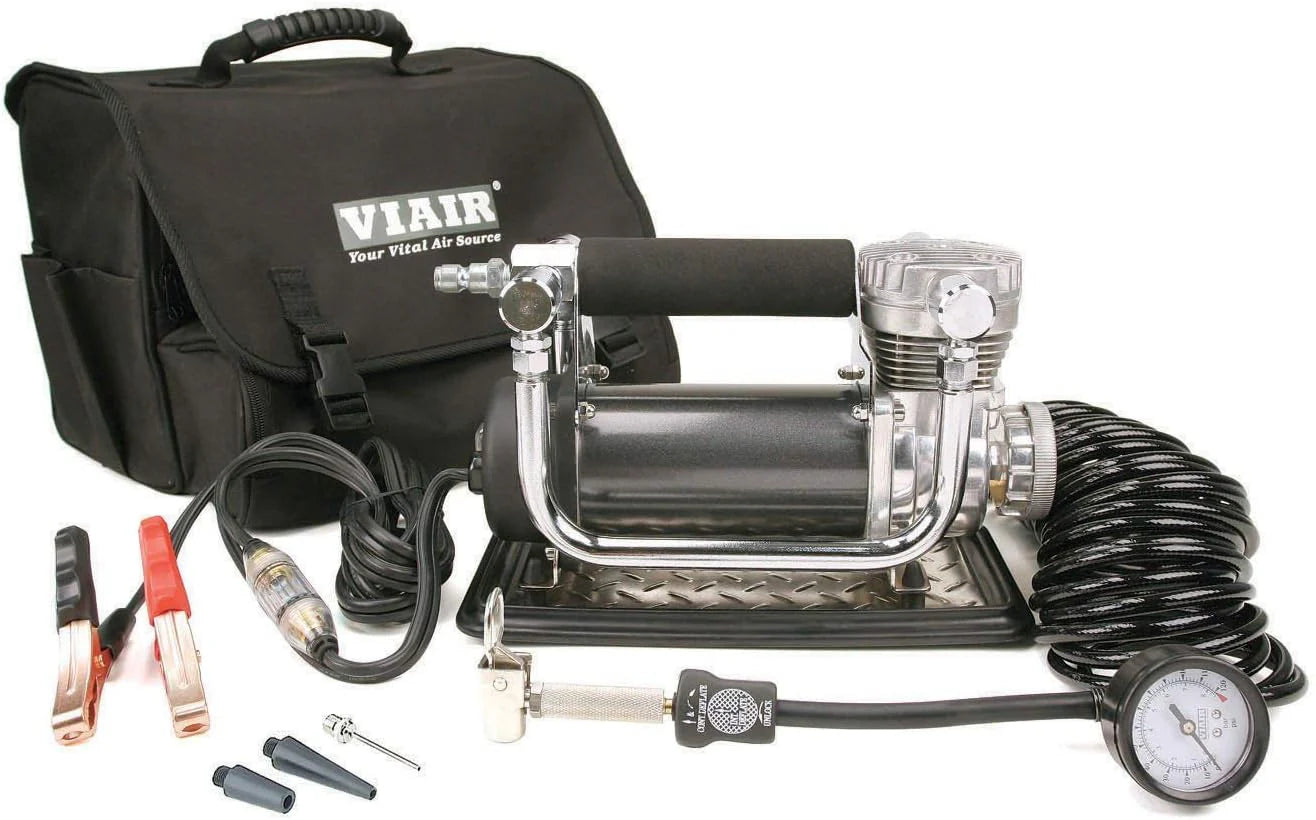 440P - 44043 Tire Inflator Portable Heavy Duty Offroad Air Compressor for Large Trucks & Jeeps | 12V On/Offroad Tire Pump Air Compressor, 150 PSI, up to 37 Tires, Alligator Clips