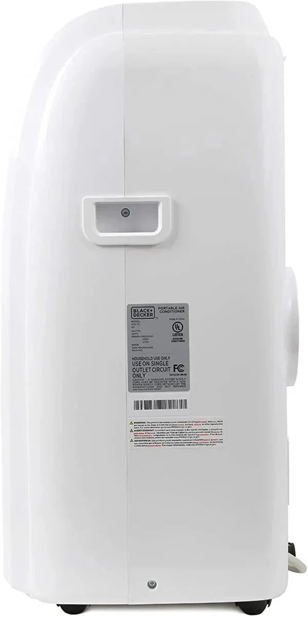 14,000 BTU Portable Air Conditioner with Heat and Remote Control, White