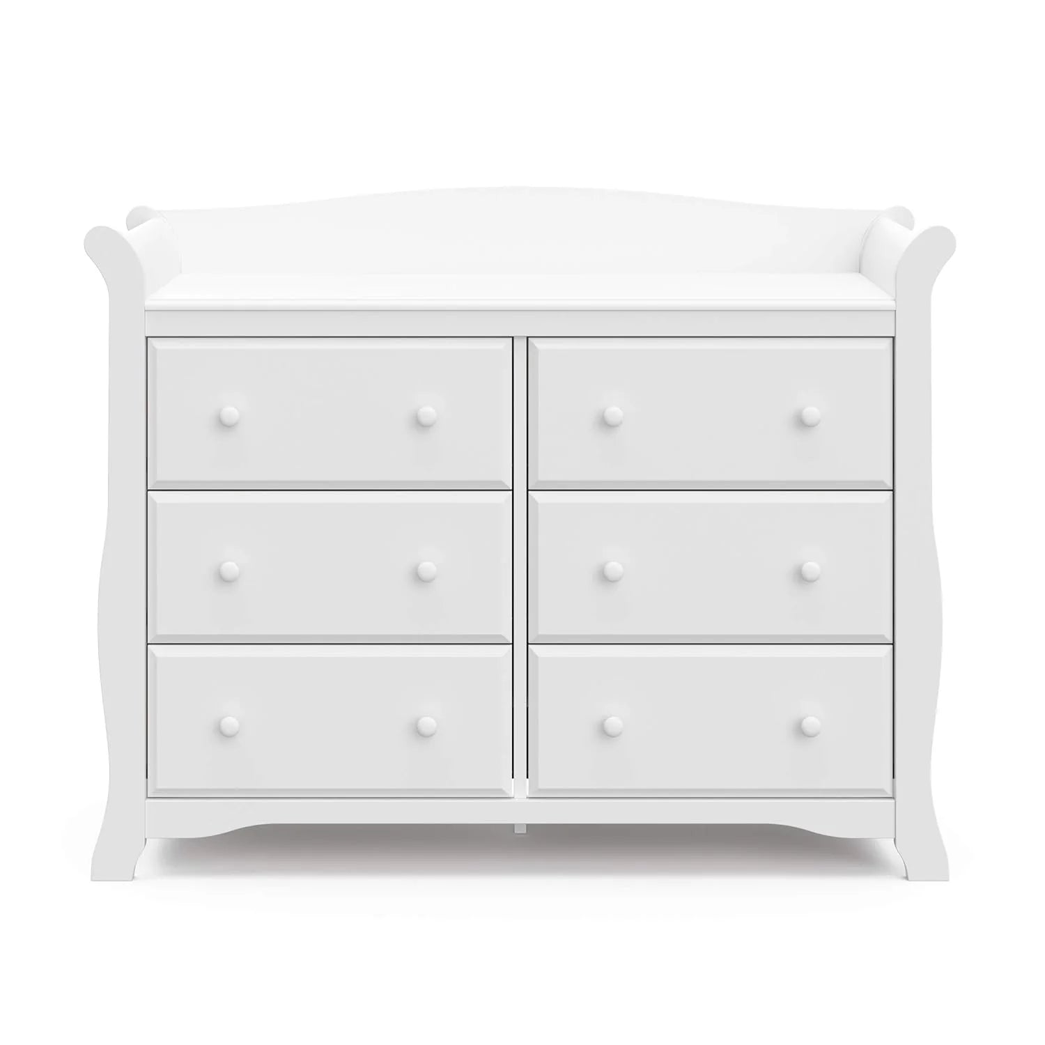 Storkcraft Avalon 6-Drawer Double Dresser, White