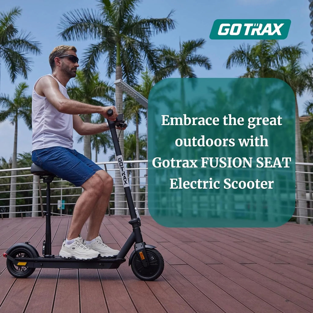 Adult Electric Scooter, 8.5 Inch Pneumatic Tires, Max Range 14/18 Miles, Max Speed 15.5/18 MPH, Powered by 300 Watt Motor, with Cruise Control Adult Folding Electric Scooter