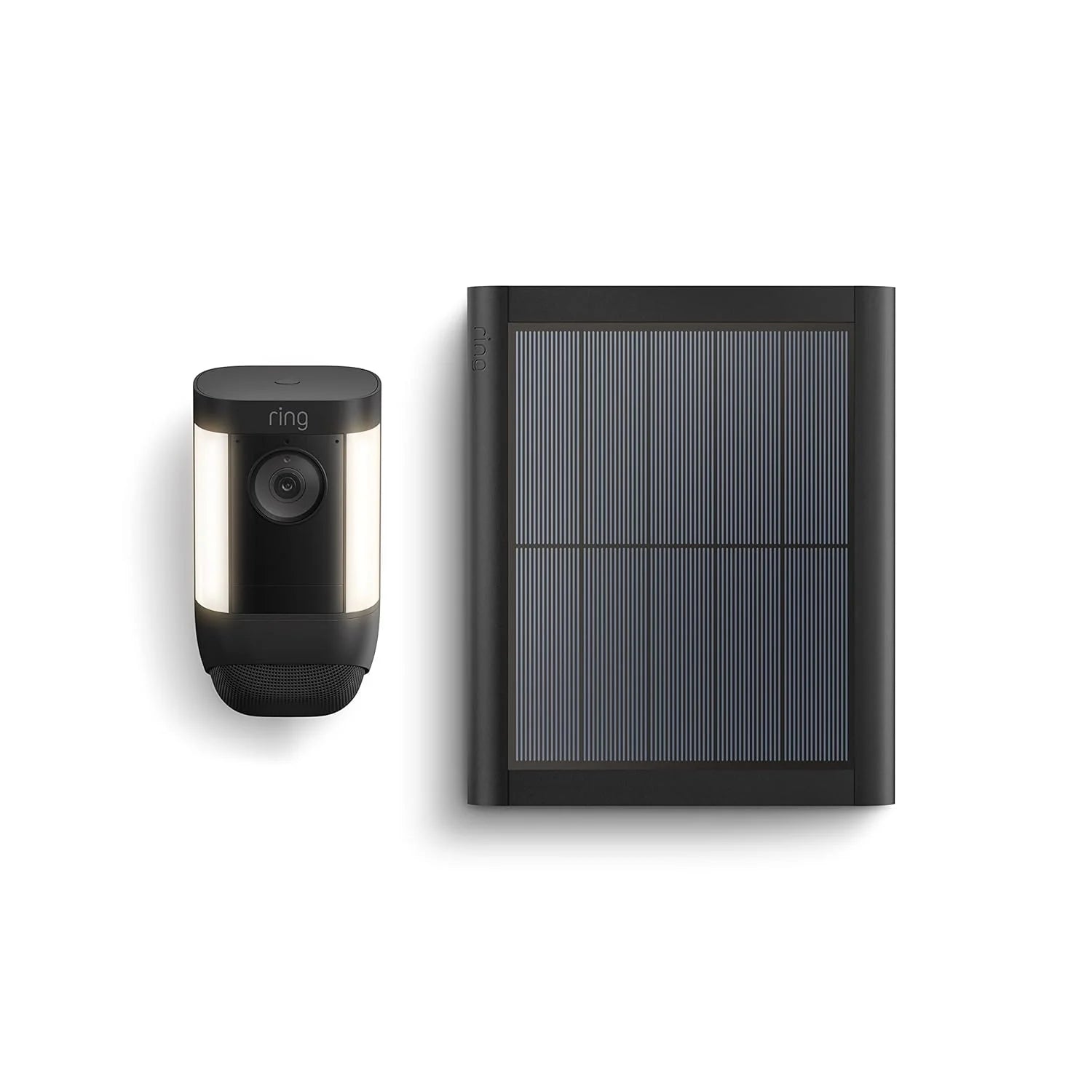 Ring Spotlight Cam Pro, Solar | 3D Motion Detection, Two-Way Talk with Audio+, and Dual-Band Wifi (2022 release) - White