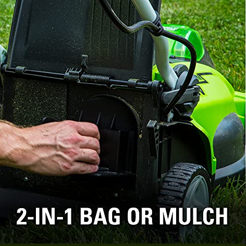 Greenworks 40V 16 Cordless Electric Lawn Mower, 4.0Ah Battery and Charger Included