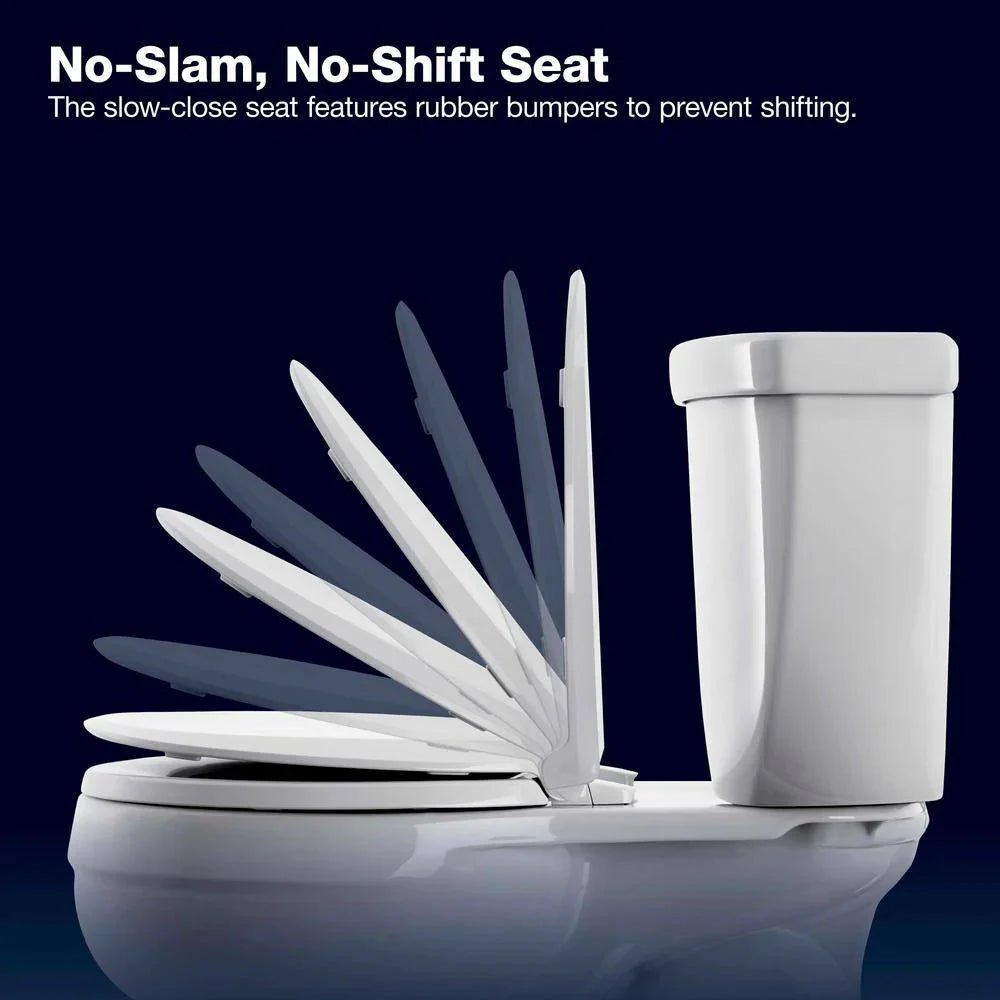 Extra Tall Highline Arc Complete Solution 2-piece 1.28 GPF Single Flush Elongated Toilet in White (Seat Included) 78305-0
