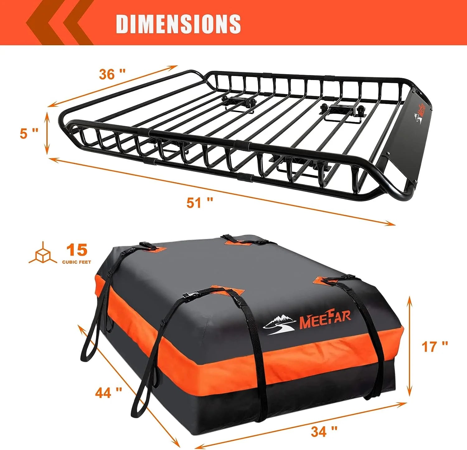 Folding hitch mounted cargo basket 60 With hook stabilizer, net and straps