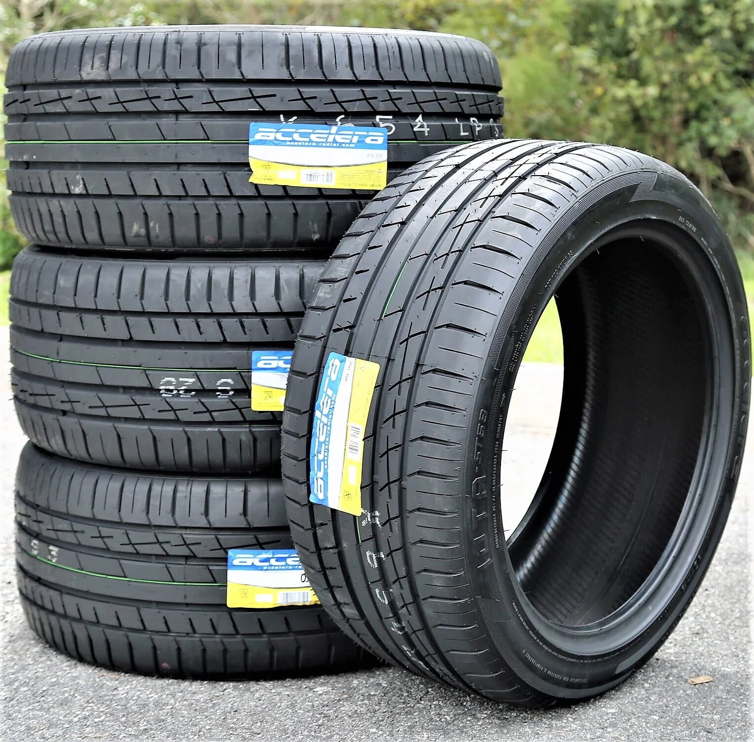 A set of four (four) 295/40R20 ZR 110Y XL A/S performance tires fit: 2013 Jeep Grand Cherokee SRT, 2007-10 Mercedes-Benz ML63 AMG base