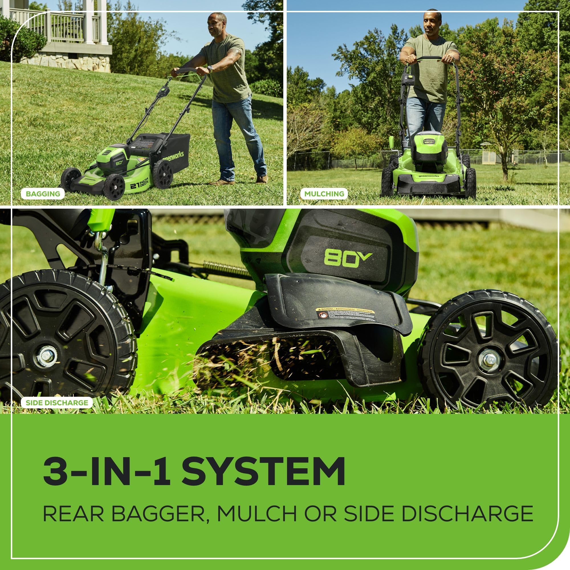 Greenworks 80V 21 Brushless Cordless Lawn Mower
