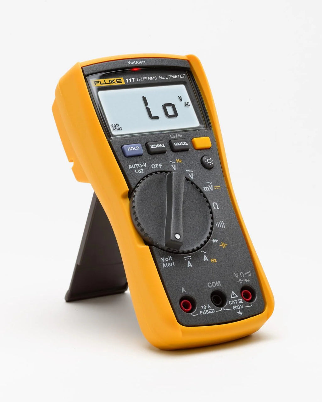 117 Digital Multimeter, Non-Contact AC Voltage Detection, Measures Resistance/Continuity/Frequency/Capacitance/Min Max Average, Automatic AC/DC Voltage Selection, Low Impedance Mode