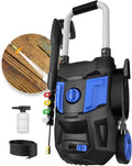 Electric Pressure Washer - 4200PSI Max 2.8GPM with 25FT Hose,35FT Cord High Power Washers Powered 4 Nozzles for Patios Car Garden