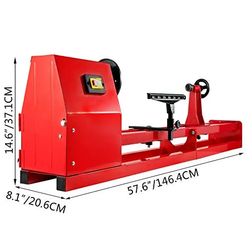 Mophorn Wood Lathe 14 x 40, Benchtop Wood Lathe with 3 Chisels