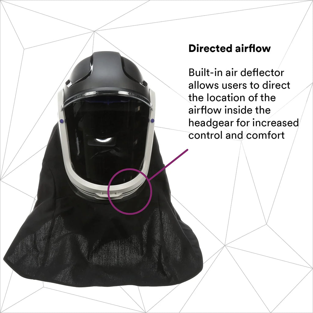 Helmet M-405, For Powered Air Purifying Respirators, Standard Polycarbonate Visor and General Purpose Shroud, 1/Case