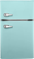 3.1 Cu. ft. Retro Mini Fridge with Top Freezer – Cool Mint