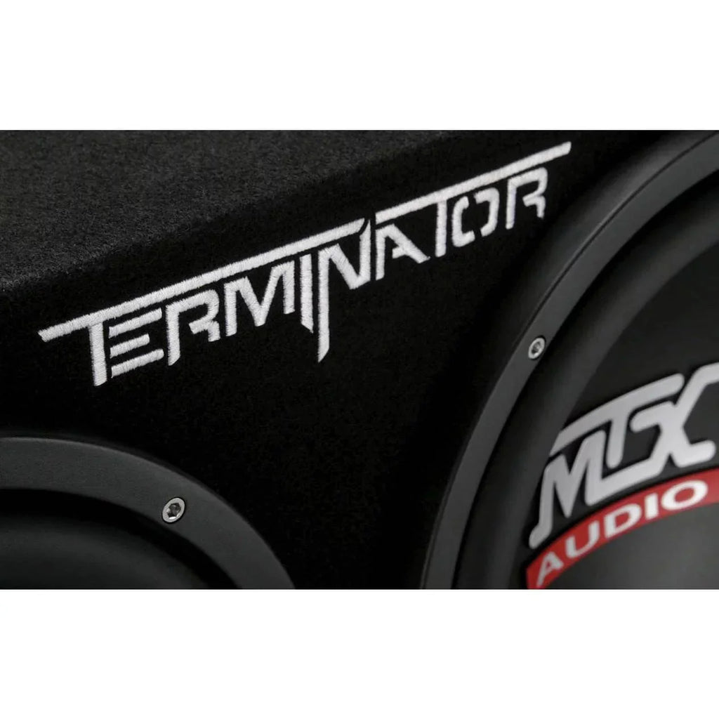 MTX TNE212D 12 Subwoofer (2 Pack) + Monoblock Amplifier (2 Pack) + Amp Wire Kit