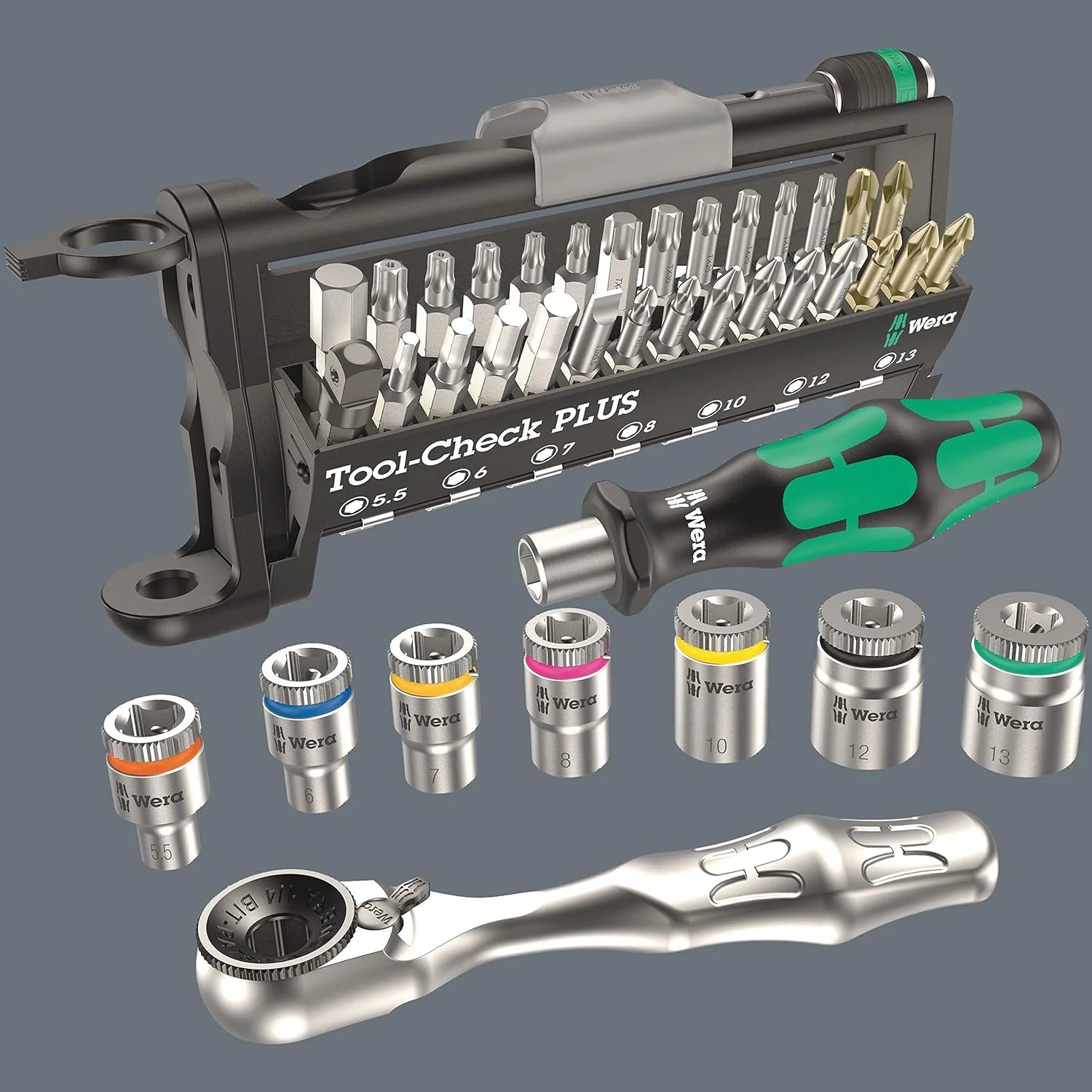 5003594001 8100 SB 2 Zyklop 3/8 Metric Ratchet Set ( Piece of 43)