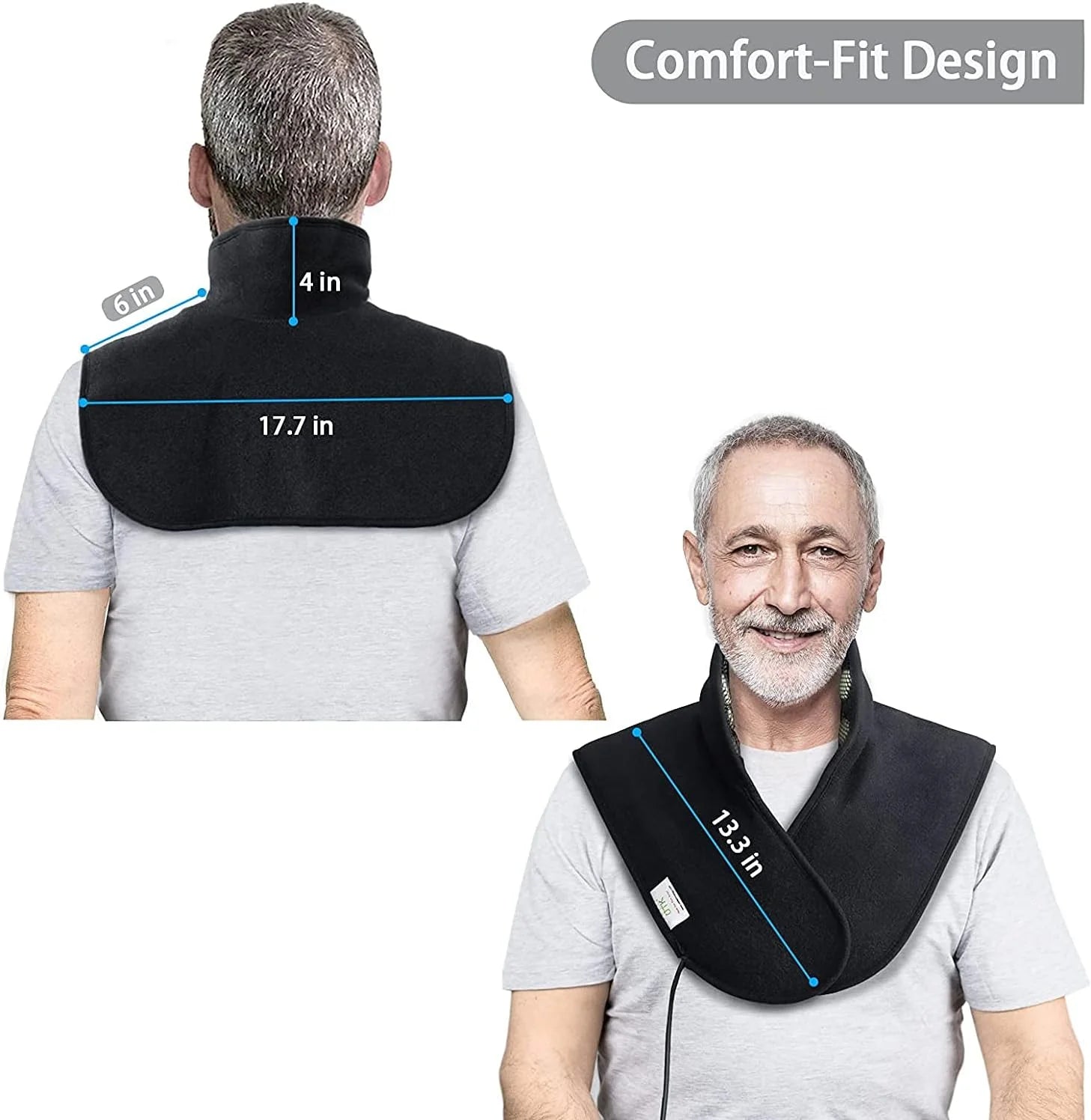 UTK Heating Pad for Neck and Shoulders,Natural Jade Tourmaline,Upgrade Size to Cover More Areas of Neck,Shoulder,Shoulder Blade and Back(23''x 24'')|Gift for Dad