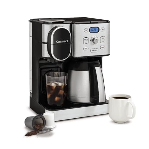 CUISINART Coffee Center? 10 Cup Thermal Coffeemaker and Single Serve Brewer: Home & Kitchen