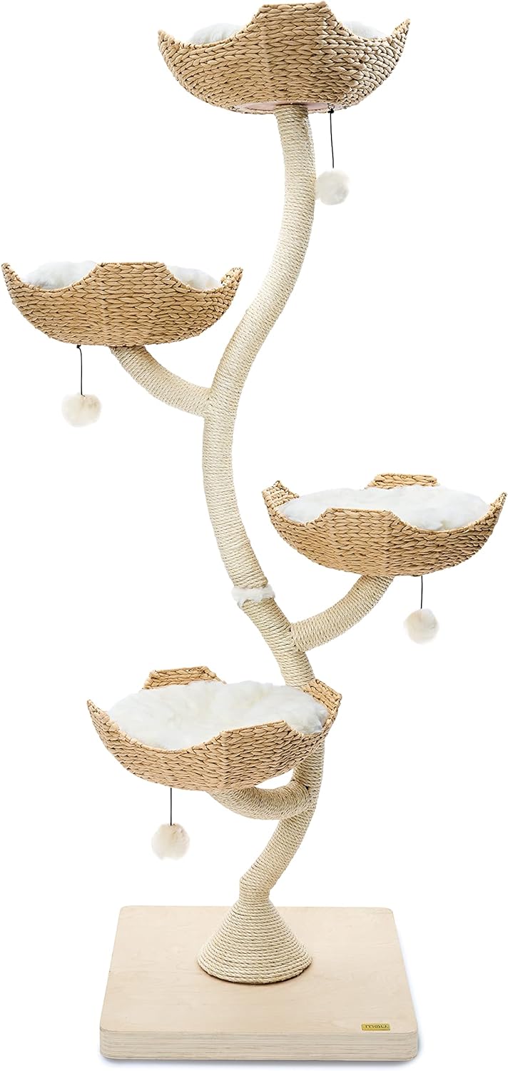 73 Tall Modern Cat Tree Scratching Tower for Large Cats, Scratching Post Condo, Cat Tower for Multiple Cats, Luxury Cat Gifts by Mau Lifestyle