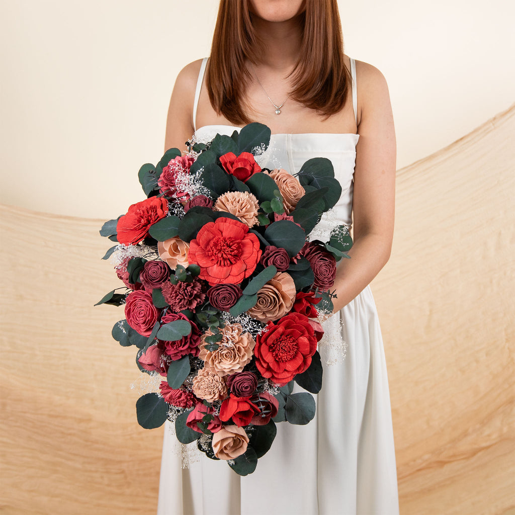 Luxe Velvet Cascade Bouquet*