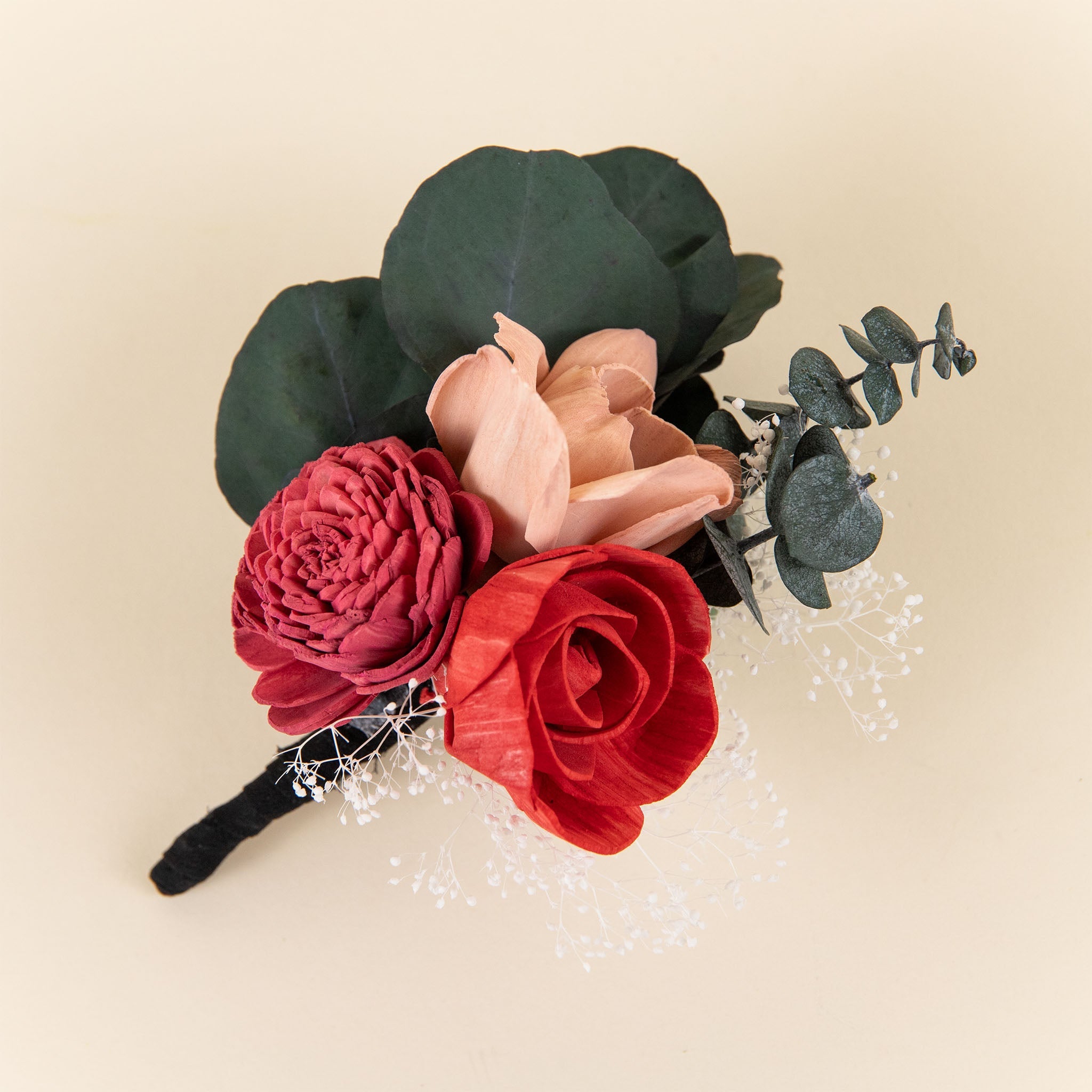 Luxe Velvet Simple Boutonniere