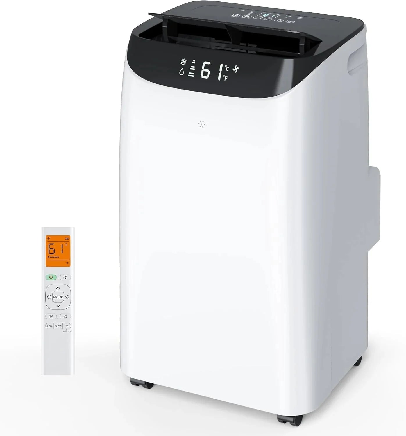 14000 BTU Portable Air Conditioners with Remote Control, 3-in-1 Free Standing Cooling AC Unit with Fan & Dehumidifier, Cools Room up to 700 sq.ft, Smart/Sleep Mode,3 Speed,Auto Swing,24H Timer