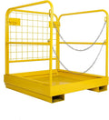 KUAFU 36x36 Forklift Safety Cage Heavy Duty Steel Forklift Man Basket 1200 LBS