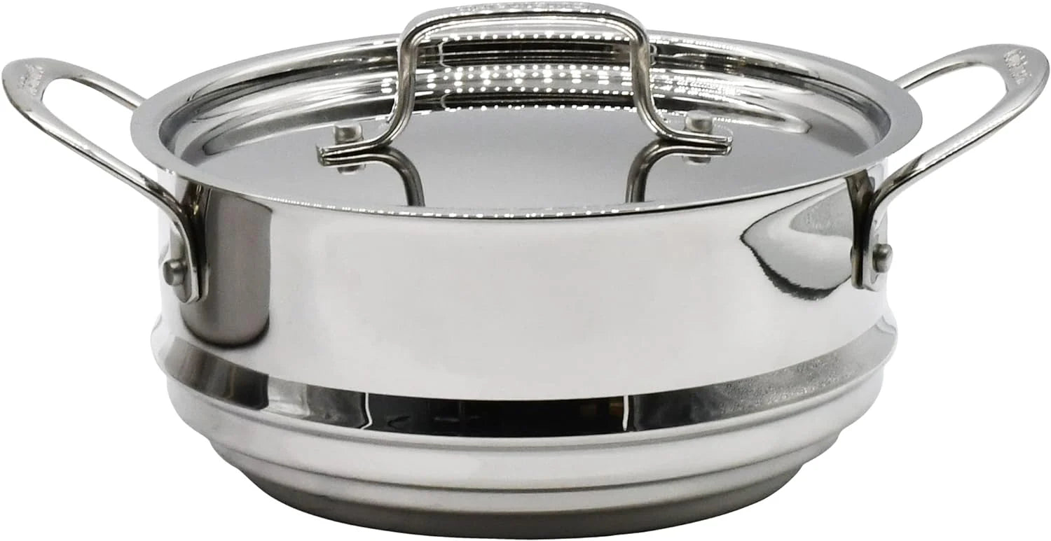 MultiClad Pro Stainless-Steel Cookware 13-Piece Cookware Set, Silver