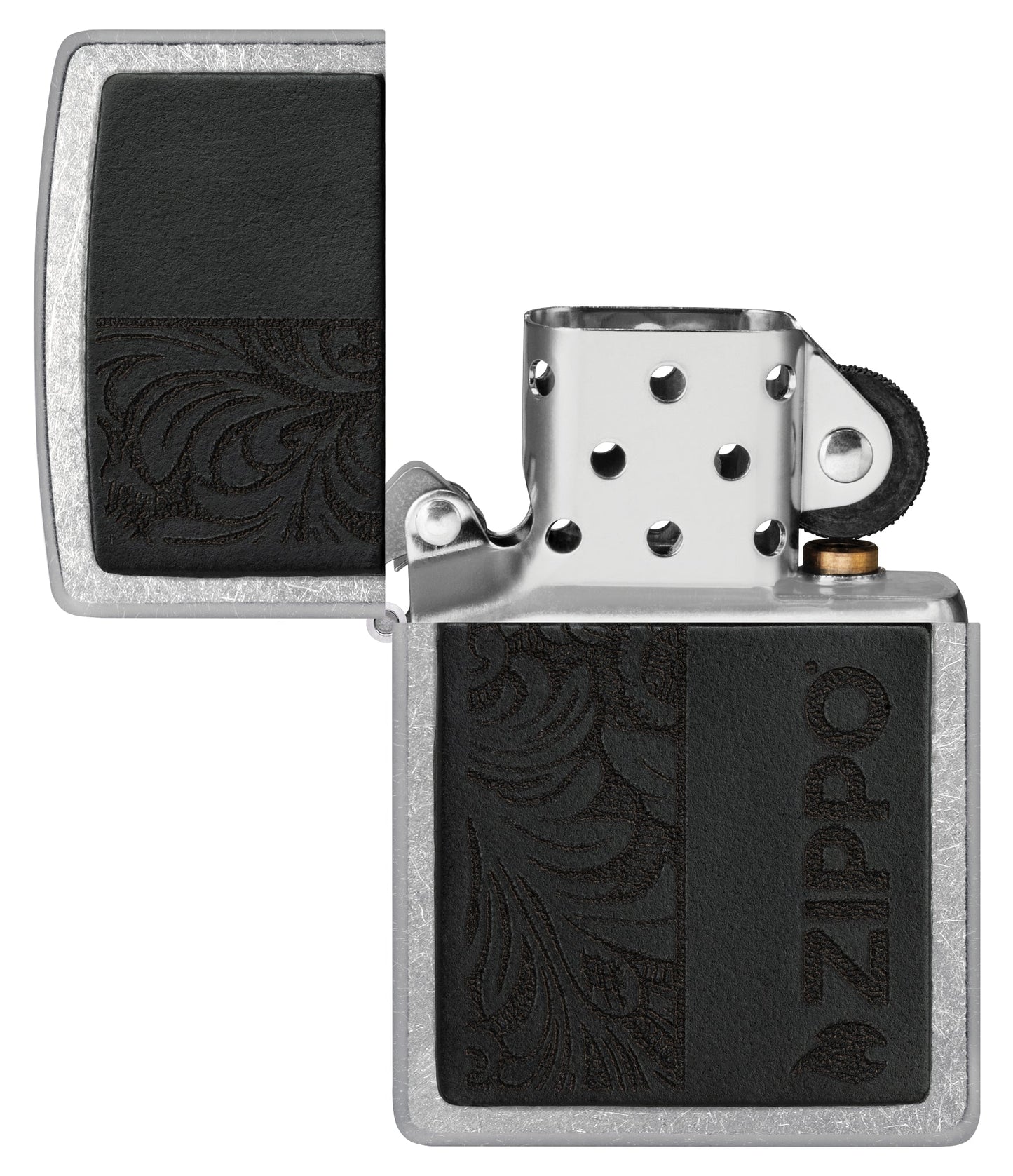 Black Leather Emblem - Zippo Design