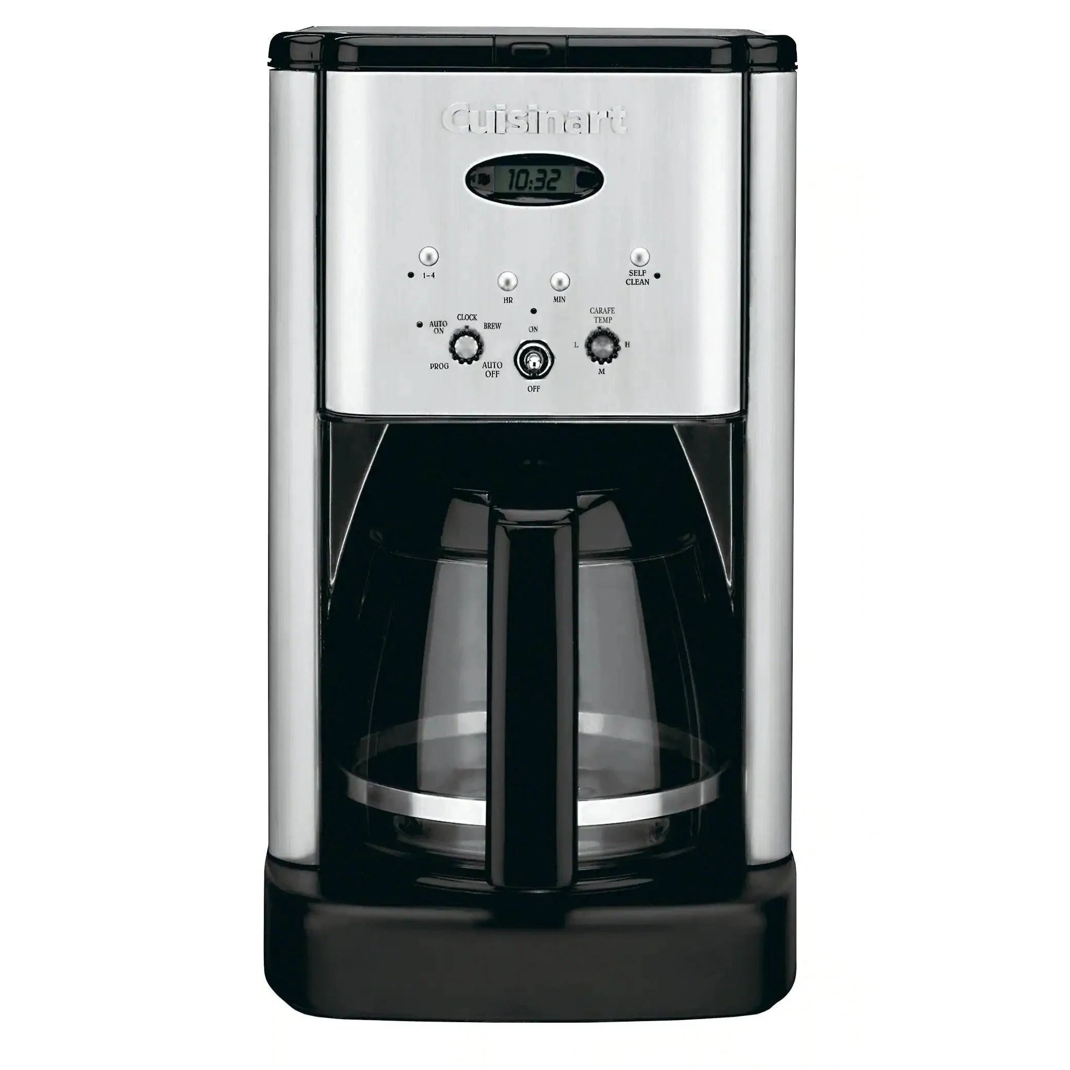 Cuisinart Brew Central 12-Cup Stainless Steel Drip Coffee Maker with Glass Carafe
