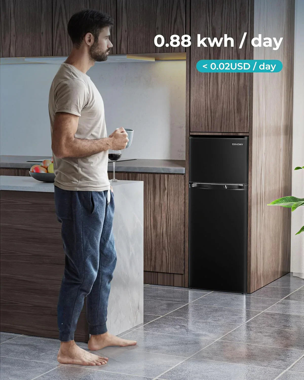 3.2 Cu.Ft Mini Fridge with Freezer ?? 2-Door Compact Refrigerator for Bedroom, Dorm, Office or Apartment, Silver3.2 Cu.Ft Mini Fridge with Freezer ?? 2-Door Compact Refrigerator for Bedroom, Dorm, Office or Apartment, Silver