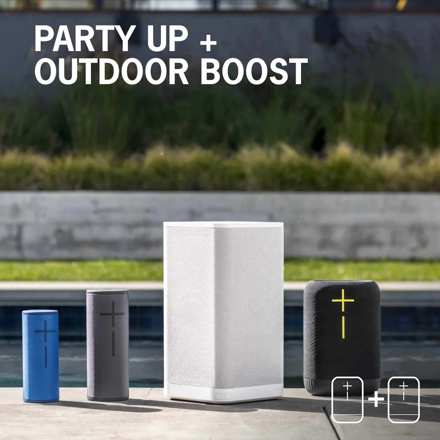 Portable Wireless Bluetooth Speaker, Heavy Bass, 360° Sound, IP67 Waterproof, 17 Hour Battery - Carbon Black
