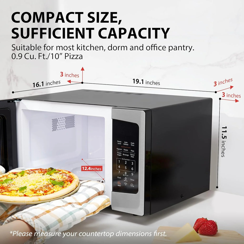 TOSHIBA 4-in-1 ML-EC42P(SS) Countertop Microwave Oven, Smart Sensor, Convection, Air Fryer Combo, Mute Function, Position Memory 13.6 Turntable, 1.5 Cu Ft, 1000W, Silver