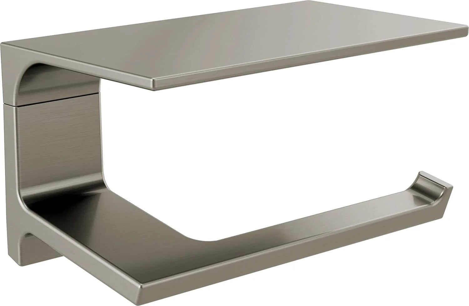 Pivotal Toilet Paper Holder With Shelf, Polished Nickel, Bathroom Accessories, 79956-PN