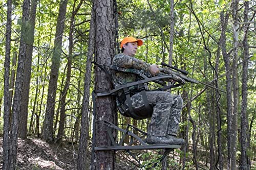 Summit Viper SD Climbing Treestand ?? Lightweight Aluminum, Foam Padded Seat, 300 lbs Capacity, Includes Safety Harness