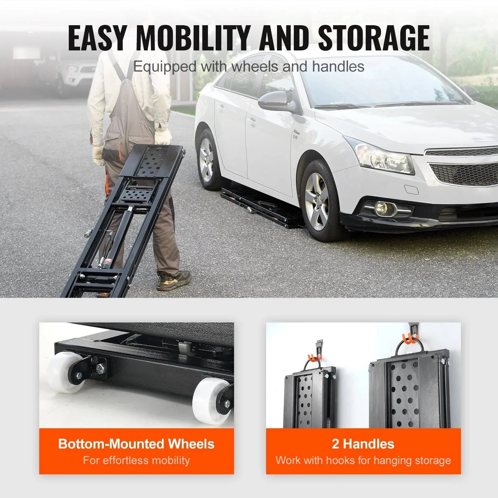 Portable Car Lift 5000 LBS Automatic Car Lift System Jack for Home Garage