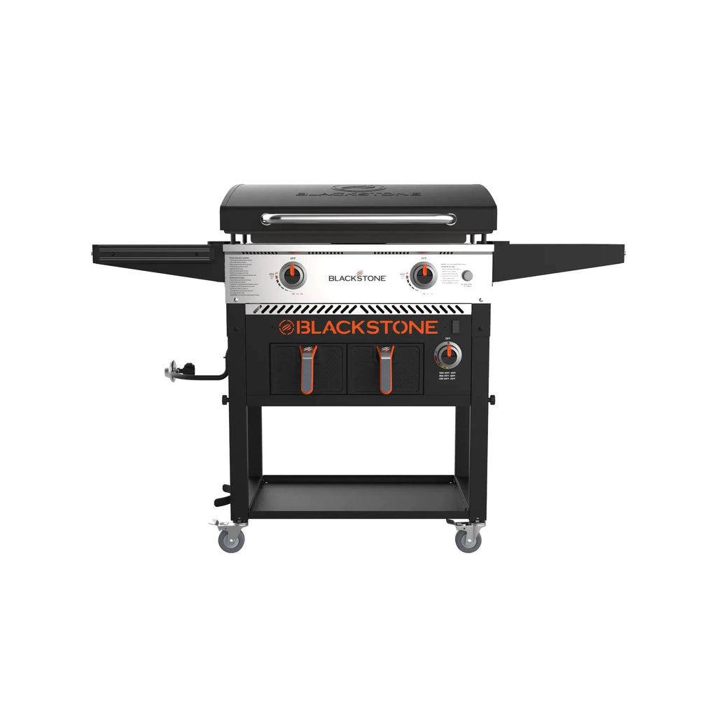 Clearance Sale,Blackstone 2-Burner 28 Griddle with Electric Air Fryer and Hood