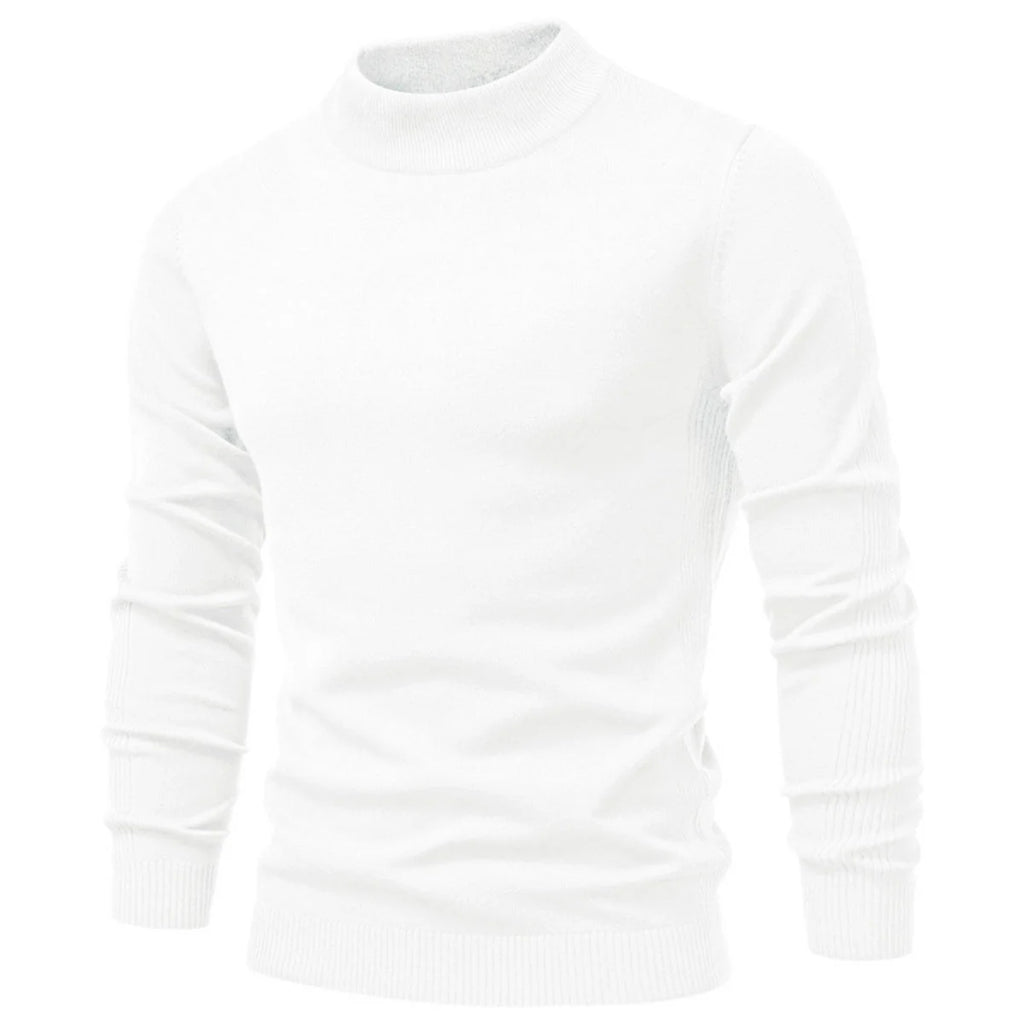 Men's Mockneck Pullover Sweater