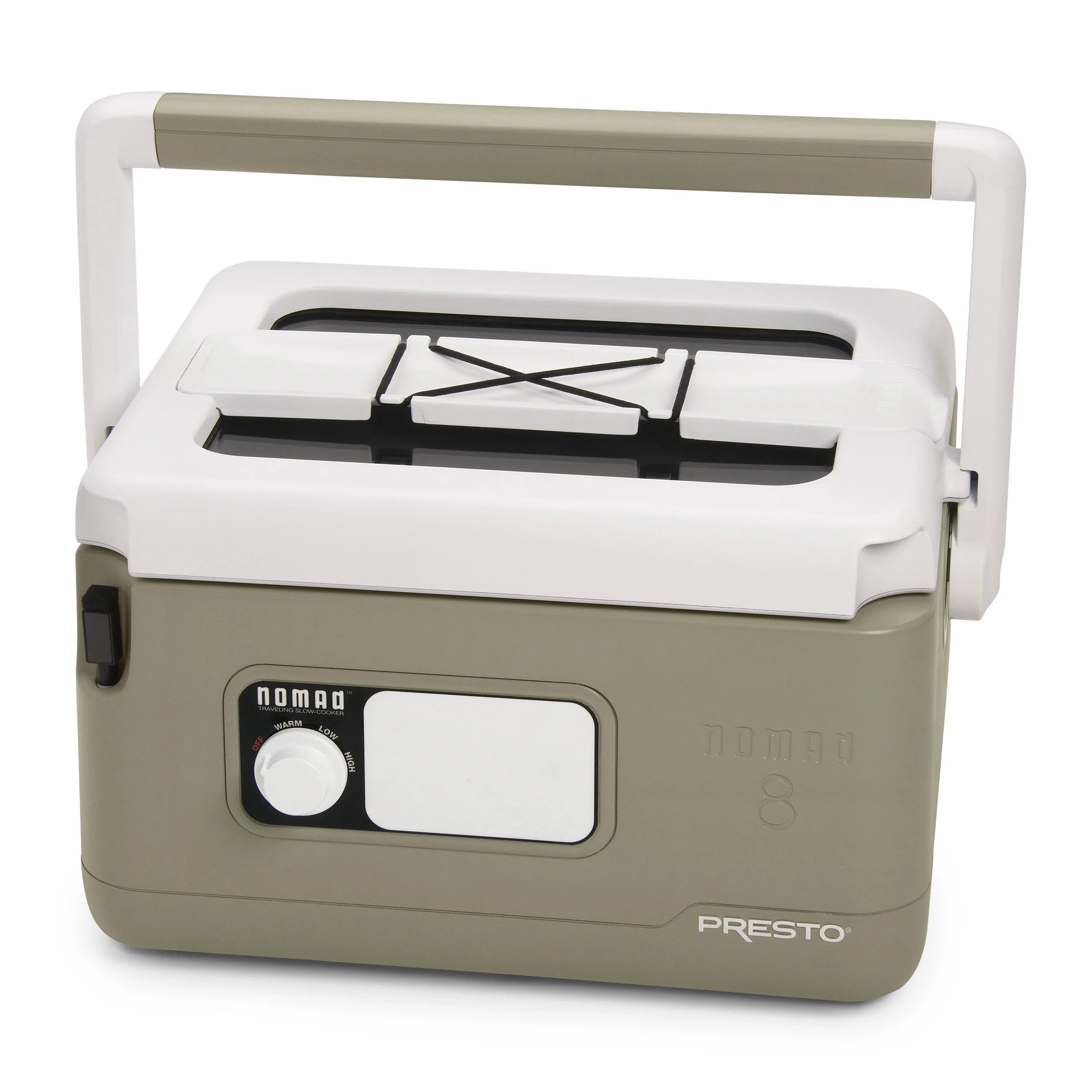 8-Quart Nomad Traveling Slow Cooker in Tan