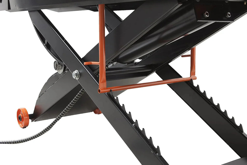 APlusLift MT1500X 1500LB Air-Operated Motorcycle & ATV Lift Table – 48 Wide with Side Extensions, 2-Year Warranty