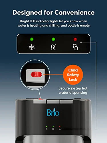 Brio Bottom Loading Water Cooler Water Dispenser ?? Essential Series - 3 Temperature Settings