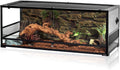 REPTI ZOO 67 Gallon Reptile Terrarium, Sliding Glass Doors, 48x18x18