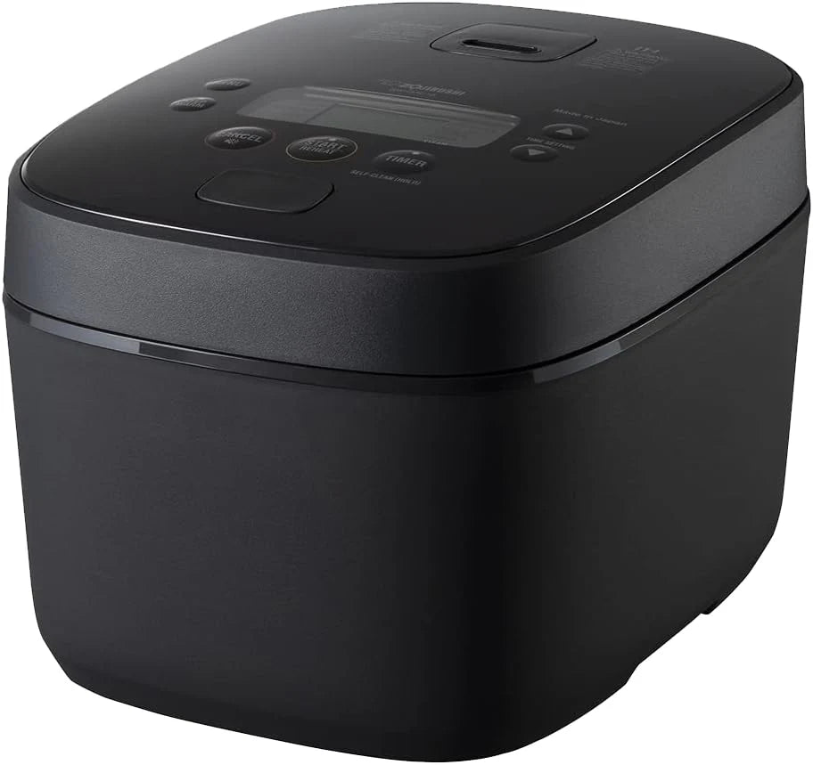 Induction Rice Cooker and Warmer, 5.5 Cup Capacity, Black, 9.25 x 12.25 x 7.88