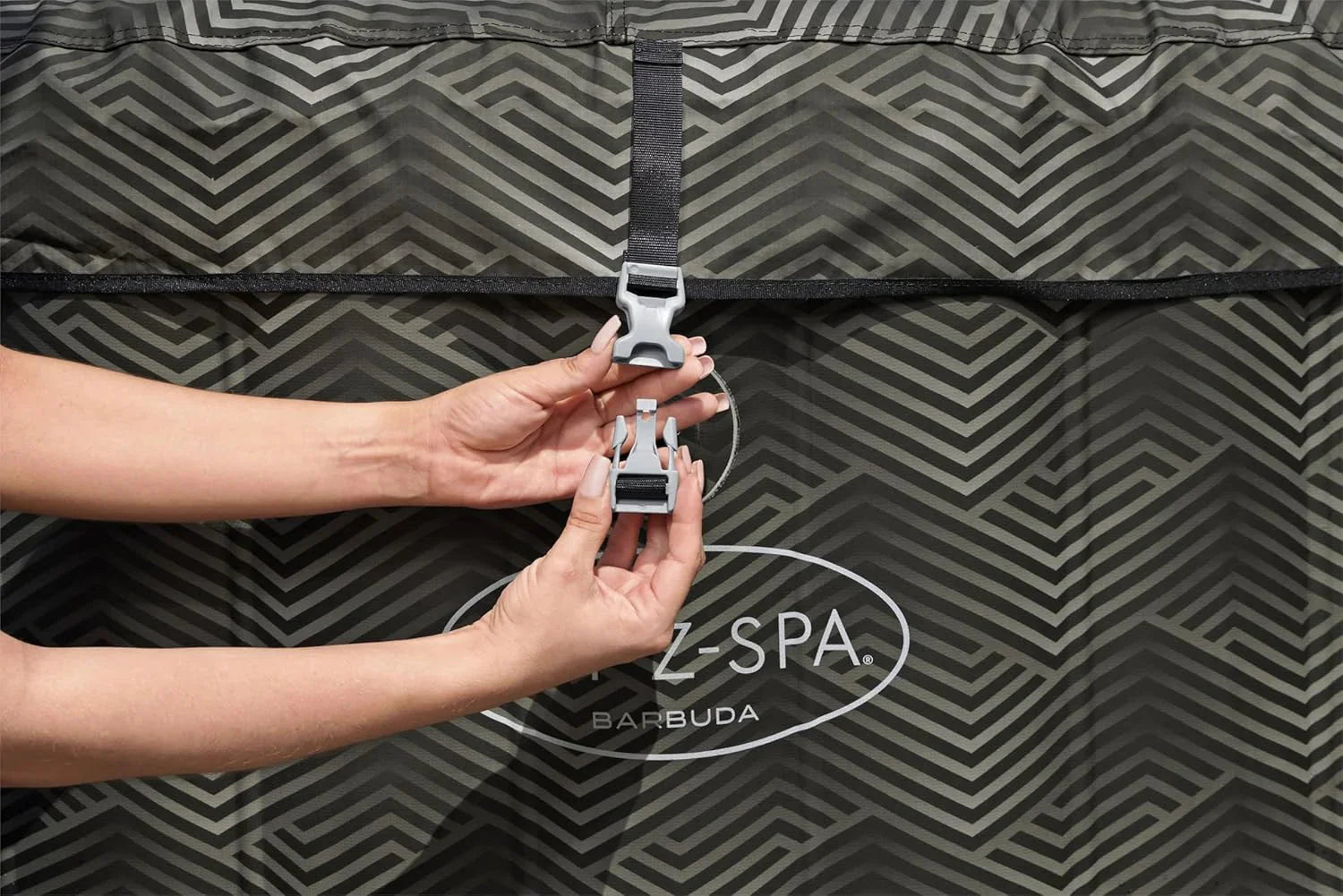 Inflatable Hot Tub Spa (71 x 26) | Portable Hot Tub with 2 Covers (1 Energy-Efficient Thermal Cover and 1 Standard Cover) | Fits Up to 2-4 Persons | Black
