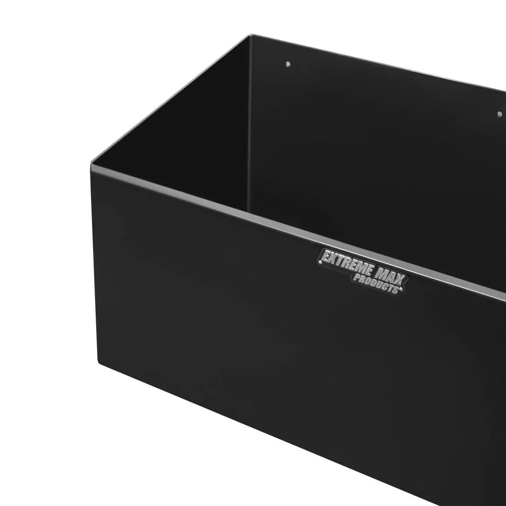 Extreme Max Dual Fuel Jug Holder – Aluminum Design for Two 5 Gallon Jugs, Black Storage Organizer for Trailers & Garages